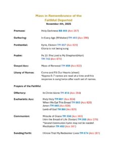 Faithful Departed Mass
