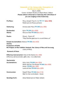 Immaculate Conception,